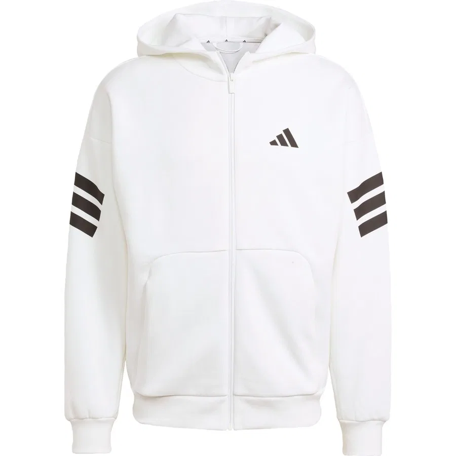 Худи с капюшоном и молнией Future Icons 3-Stripes adidas, Черный — фото 3
