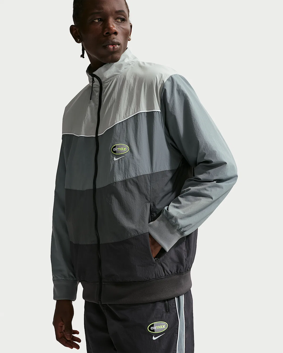 Мужская тканая куртка Nike Sportswear, Anthracite/Dark Grey/Cool Grey — фото 3