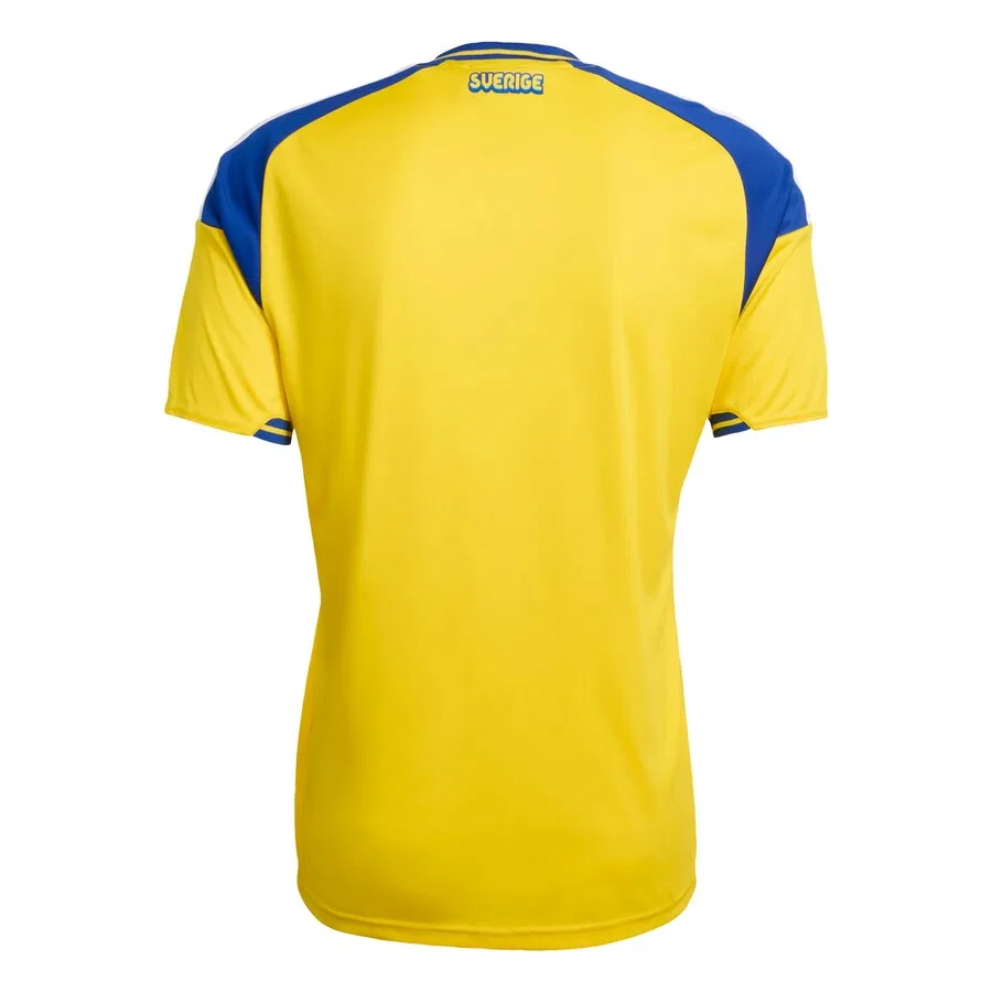 Футболка ADIDAS PERFORMANCE 'Sweden 26 Home' желтого цвета — фото 2