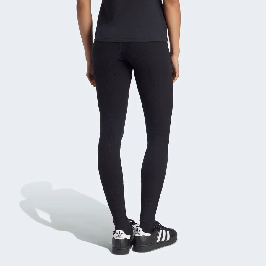 Узкие леггинсы ADIDAS ORIGINALS черного цвета — фото 3