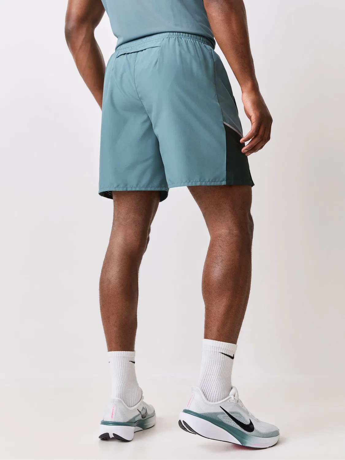 Шорты для бега Miler Dri-FIT 2-в-1 Nike, Mineral Slate — фото 3