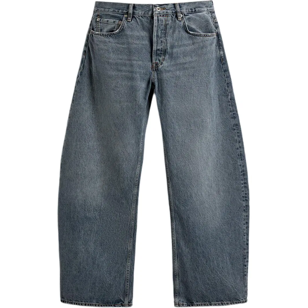 Мужские джинсы с широкой штаниной Washed Blue, ZARA, Washed Blue