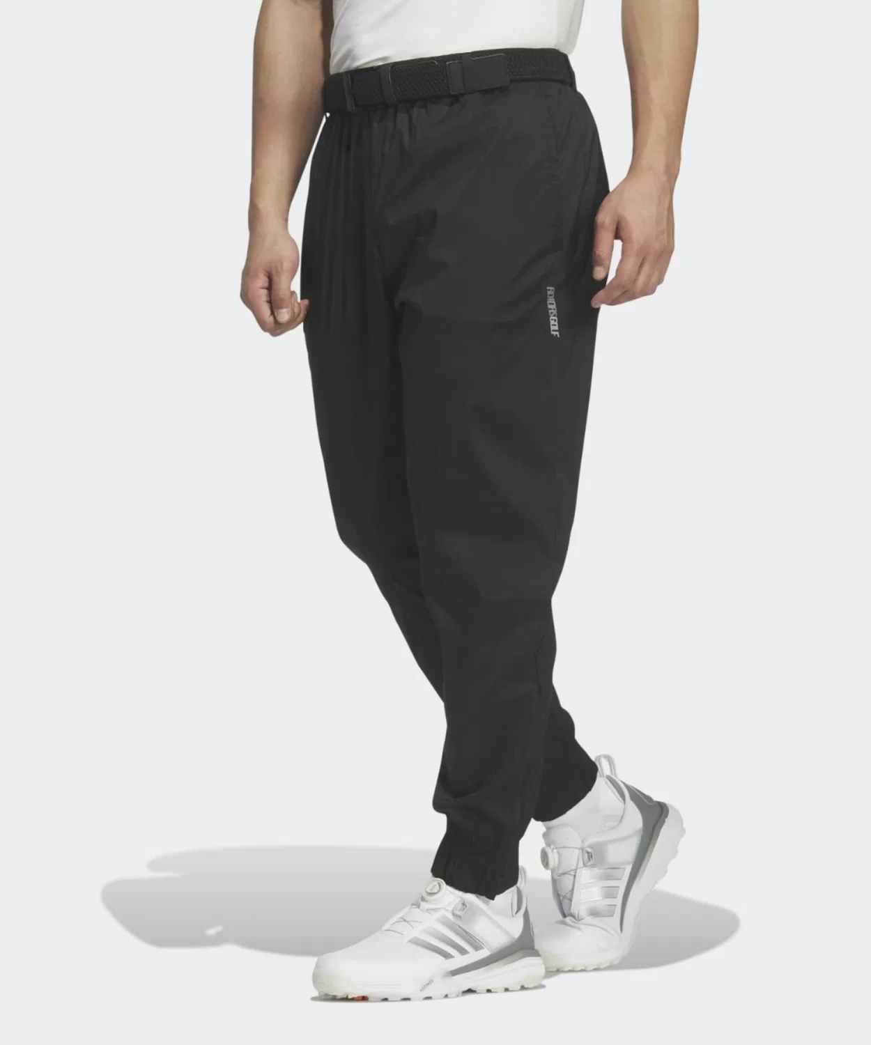 Мужские лонгслив-брюки для гольфа с принтом, модель Long Windpants, Adidas, Black