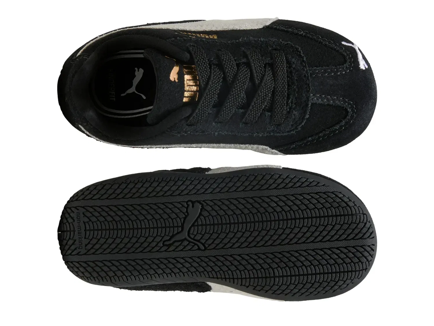 Кроссовки Speedcat OG Slip-On, PUMA, черно-белые — фото 3