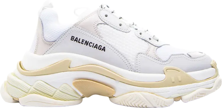 

Кроссовки Balenciaga Triple S Sneaker White Tan 2018, белый