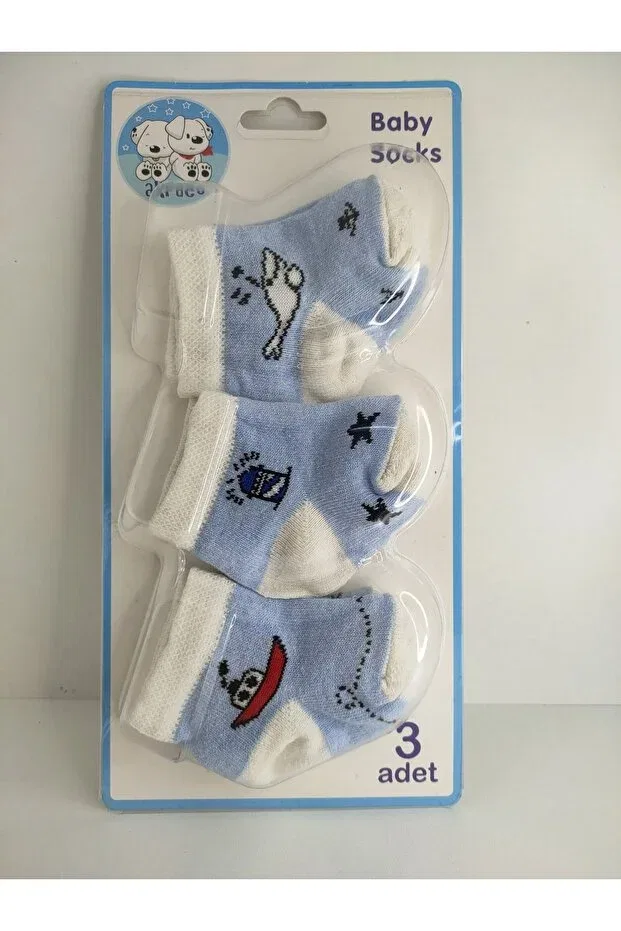 Детские носки хлопковые с рисунком Akface, Blue