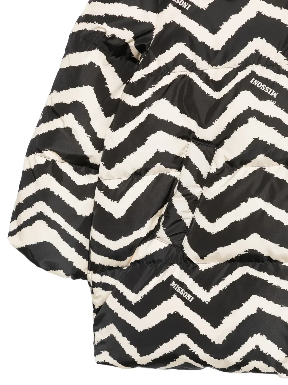 Куртка с зигзагообразным узором Missoni Kids, черный — фото 3