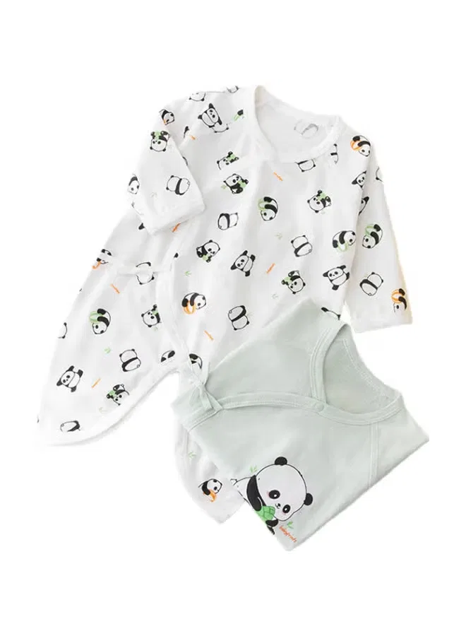 Боди-комбинезон с длинным рукавом, комплект 2 шт, Babyprints, зеленый — фото 2