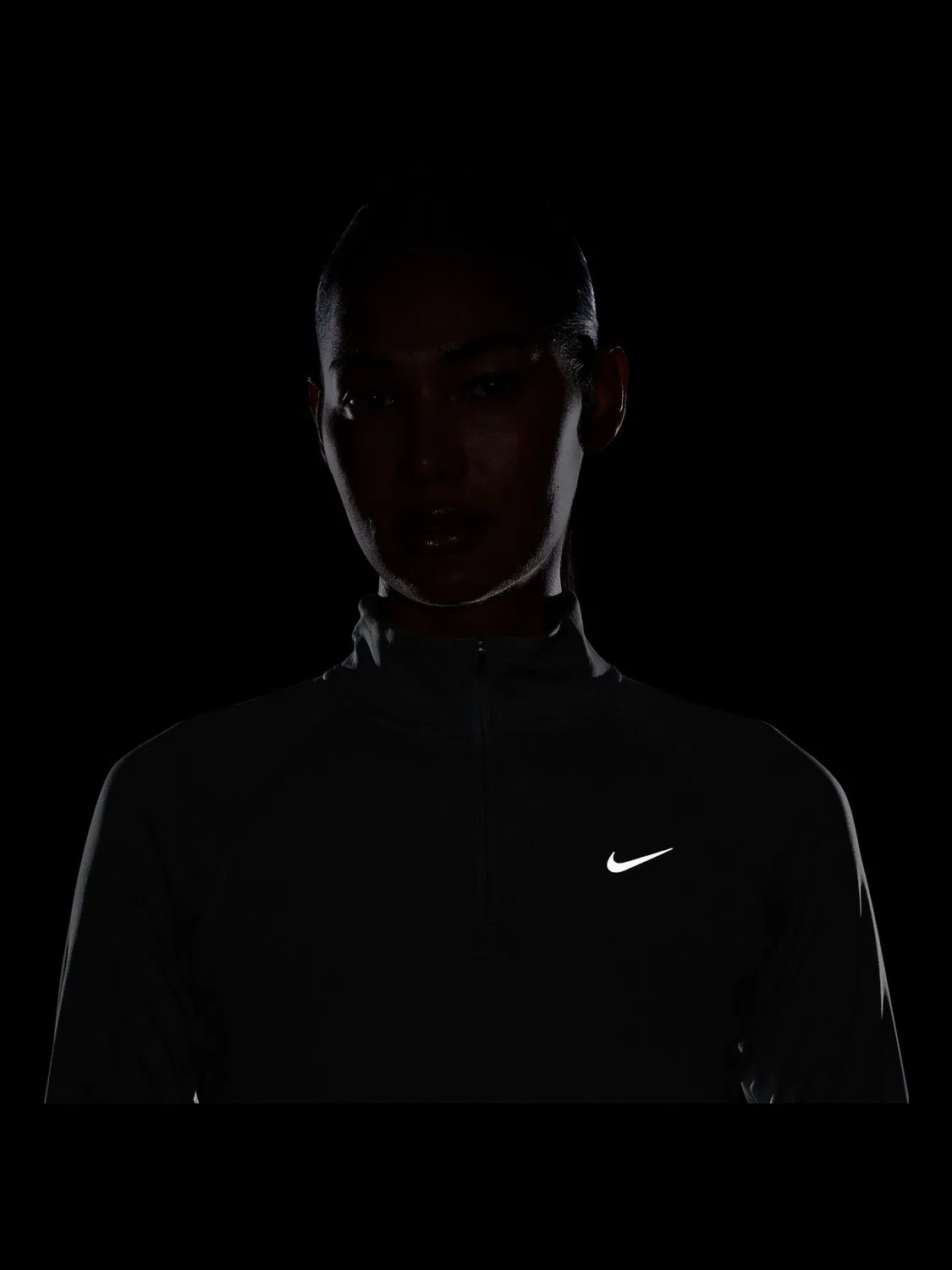 Беговая футболка с молнией 1/2 Nike Cool Tempo Dri-FIT, Cool Grey — фото 4