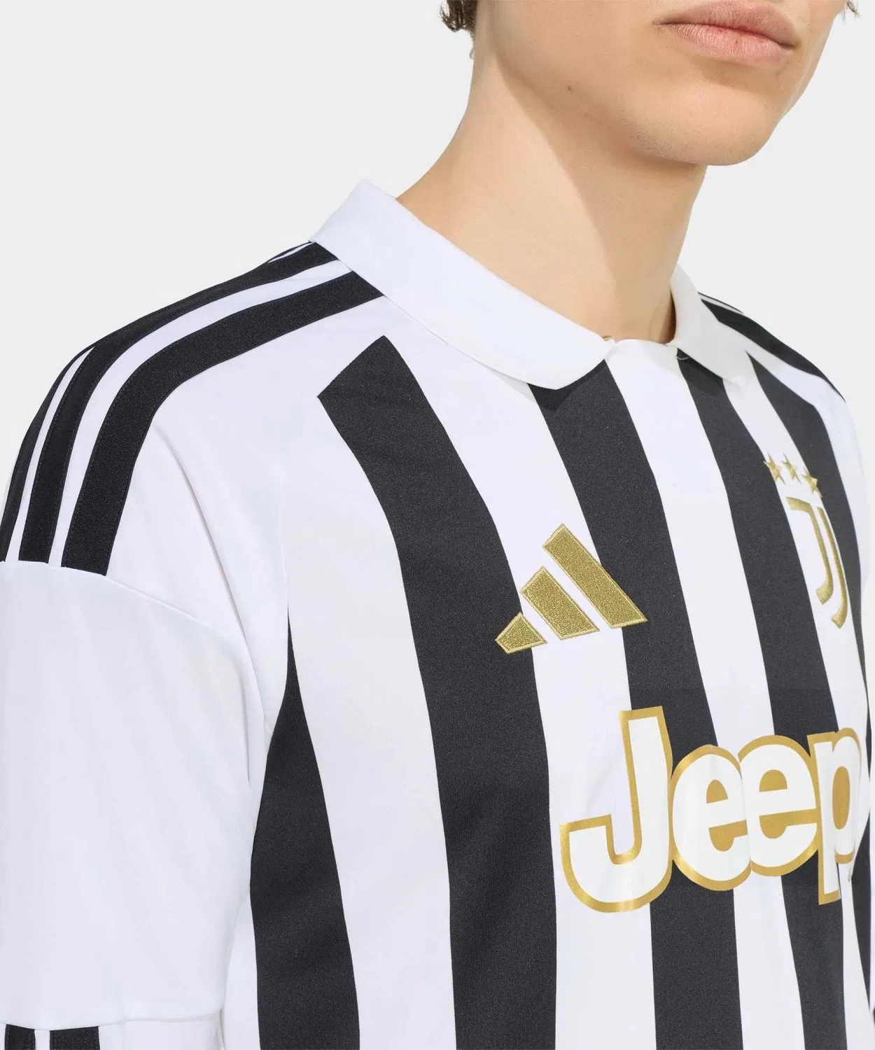Мужская футболка с длинным рукавомс принтом Juventus 26/27 Home Jersey Adidas, White — фото 4