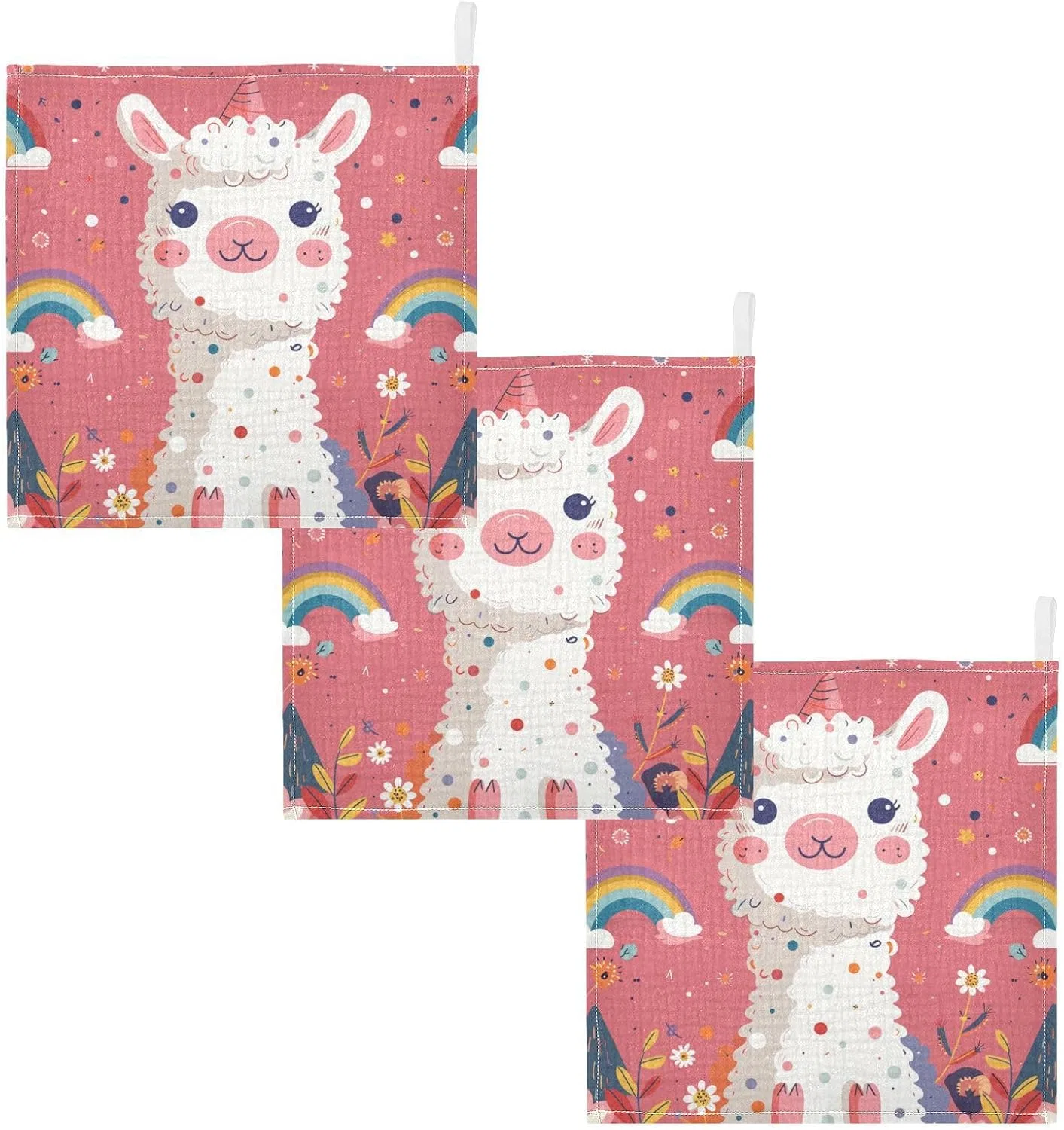 Детские мочалки из муслина, 5 шт, JUMBEAR, 30x30 см, A