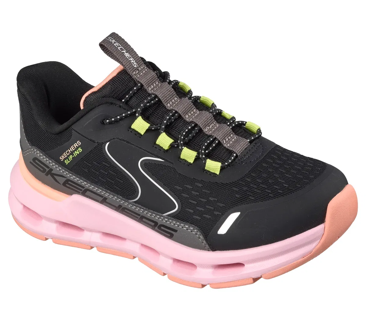 Детские слипоны Glide-Step - Vista Lane Skechers, черный/мультиколор — фото 4