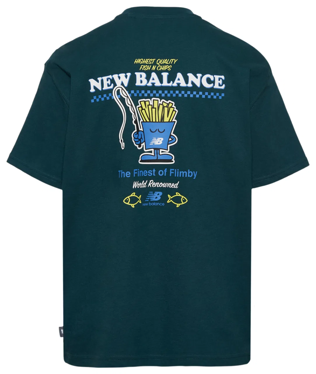 Детская футболка для мальчиков с принтом New Balance, Green/Yellow — фото 2