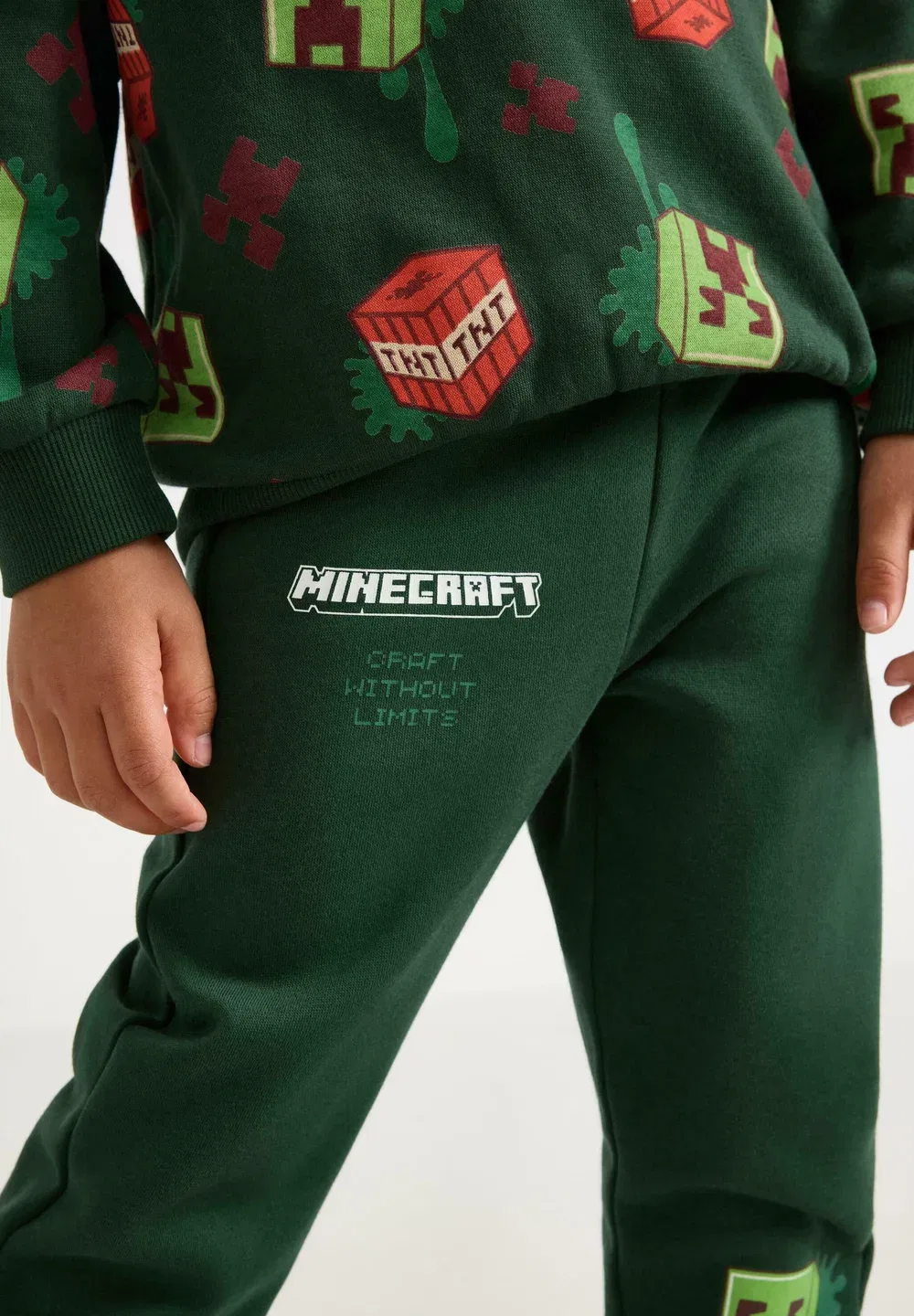 Спортивные штаны в стиле Minecraft Lindex, Dark Dusty Green — фото 4