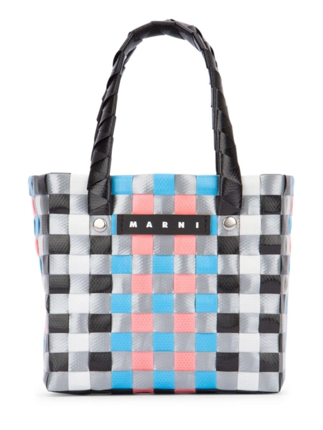 

Marni Kids плетеная корзина микро сумка, черный