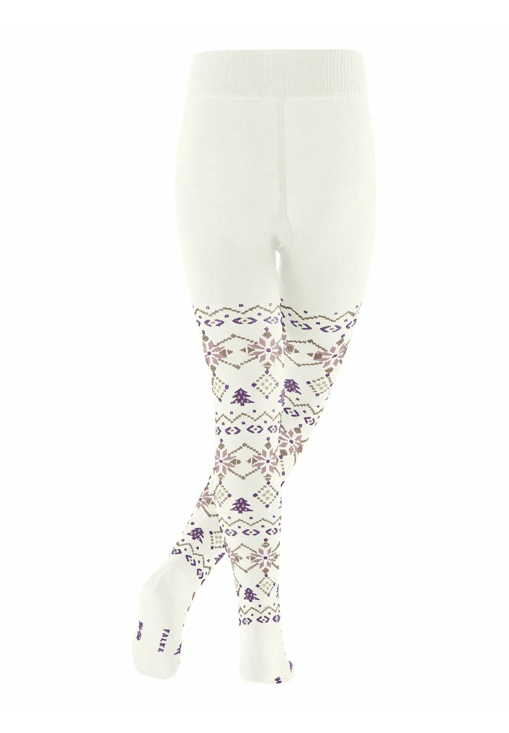 Nordic Fair Isle Strumpfhose - колготки Falke, Off-White — фото 2