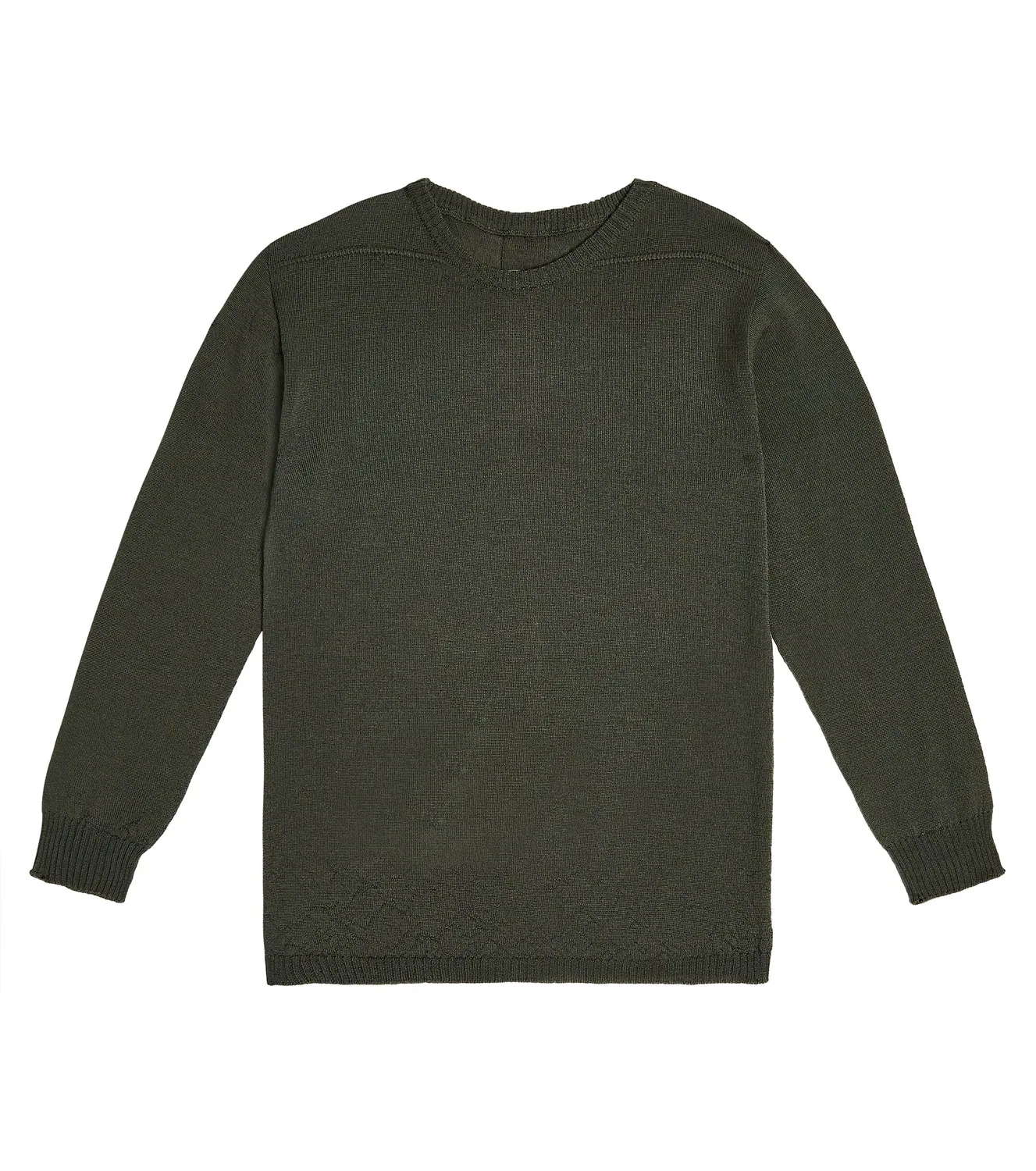 Свитер из шерсти Rick Owens Kids, зеленый