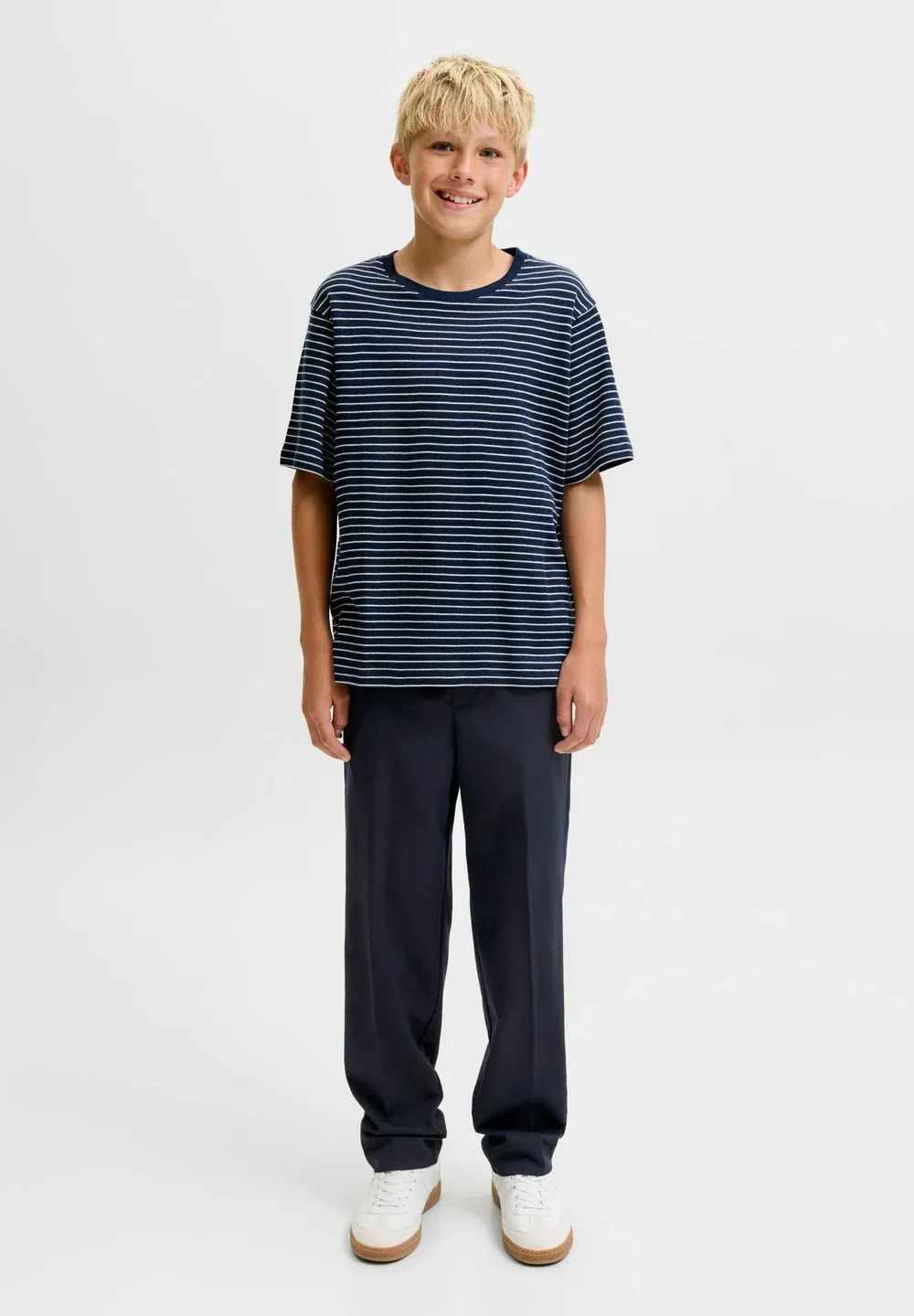 Брюки свободного кроя, брюки свободного кроя для мальчиков - брюки Jack & Jones Junior, Dark Navy