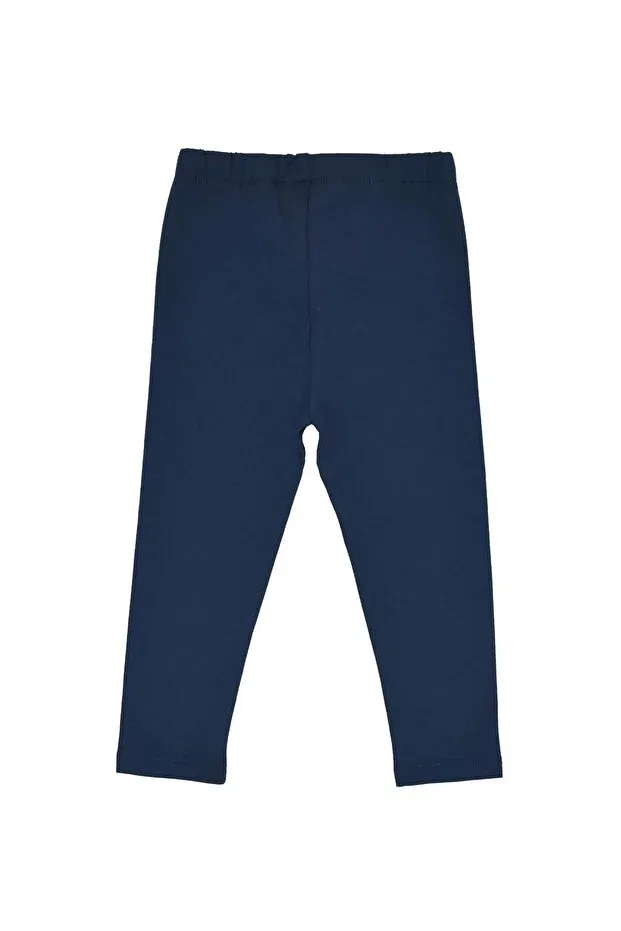 Детские леггинсы для девочек органические Organickid, Navy Blue — фото 2