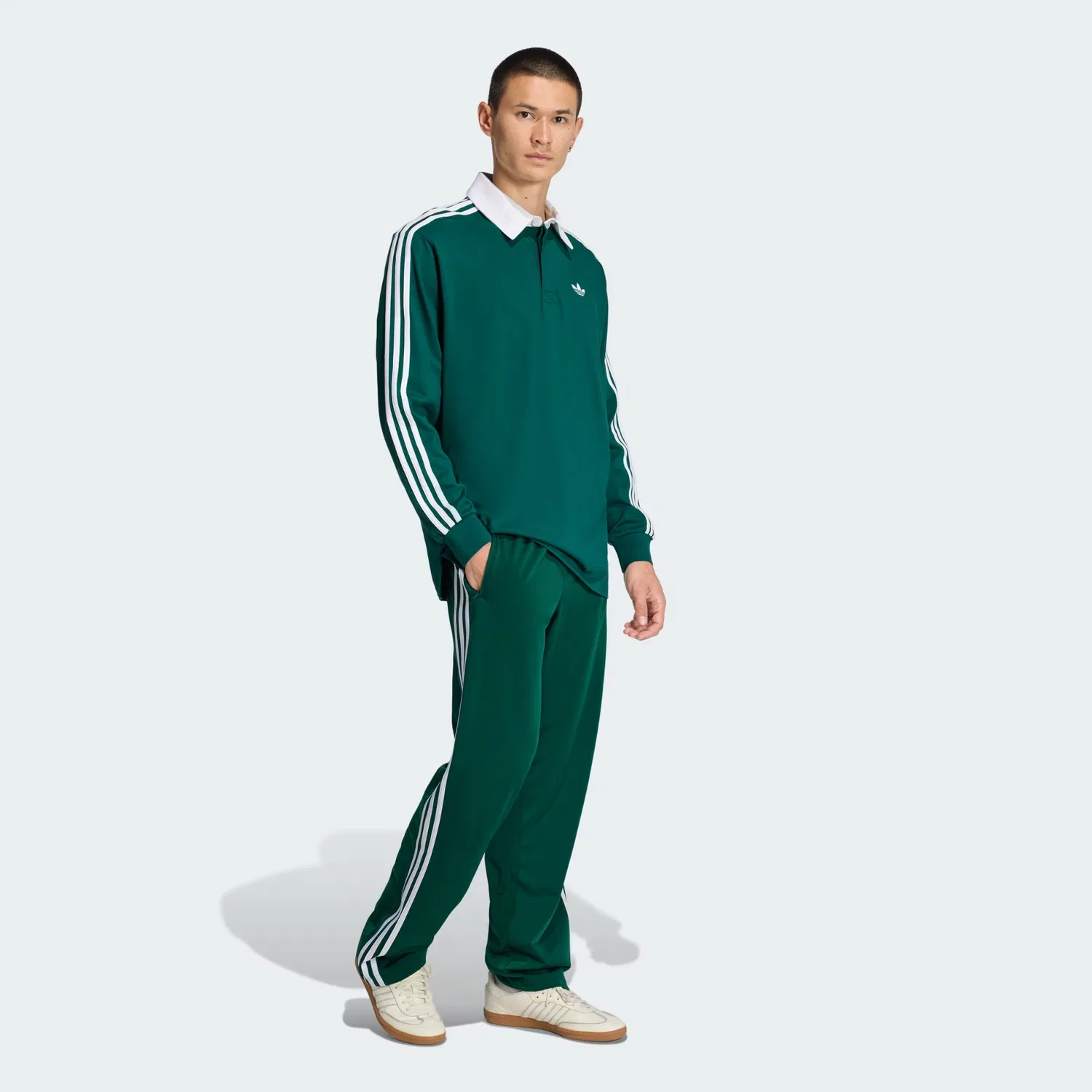Мужские спортивные штаны с завязками Firebird Adidas Originals, Collegiate Green — фото 4
