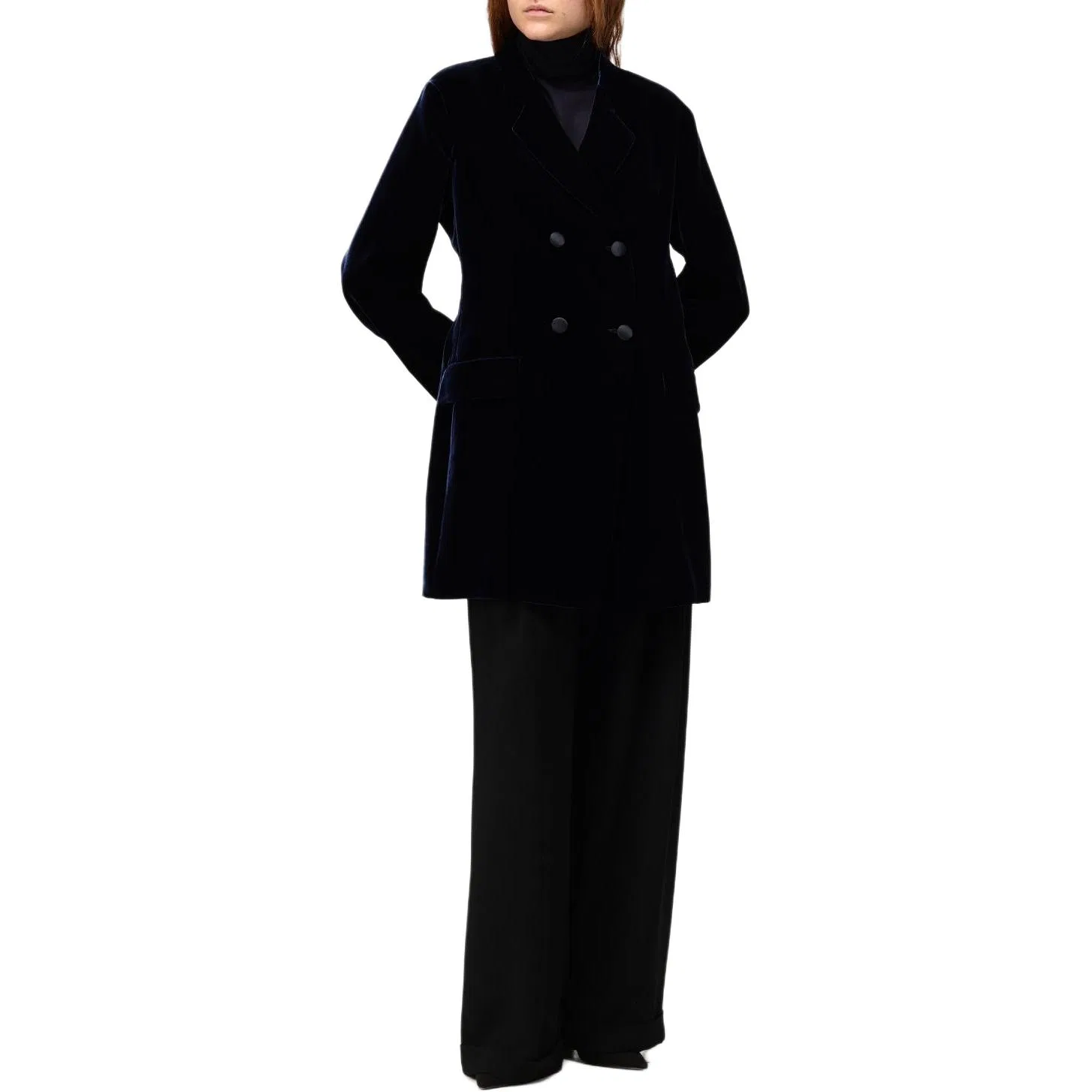 Женский вельветовый пиджак Emporio Armani, Dark Blue
