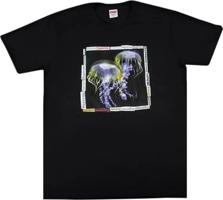 

Футболка Supreme Jellyfish T-Shirt 'Black', черный