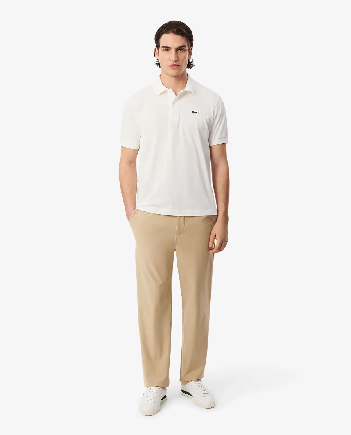 Мужские джоггеры из полиэстера Lacoste, Beige