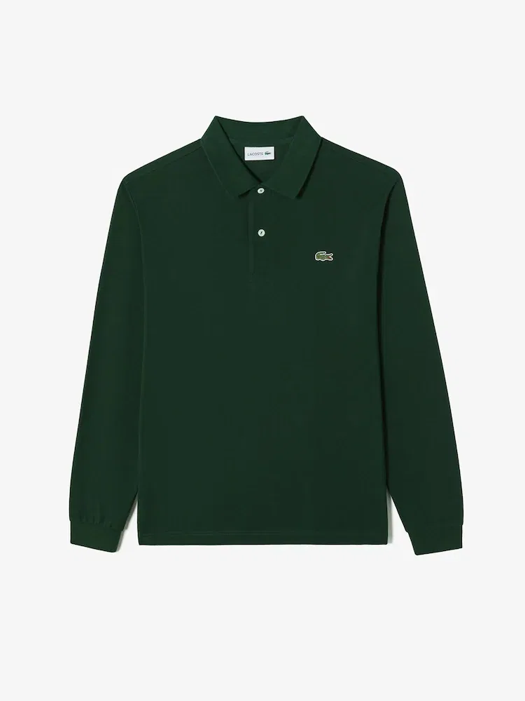 Футболка поло French Regular Fit LACOSTE, Green — фото 4