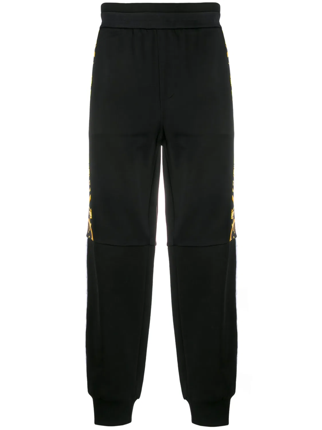 Versace Черные спортивные брюки с логотипом Barocco