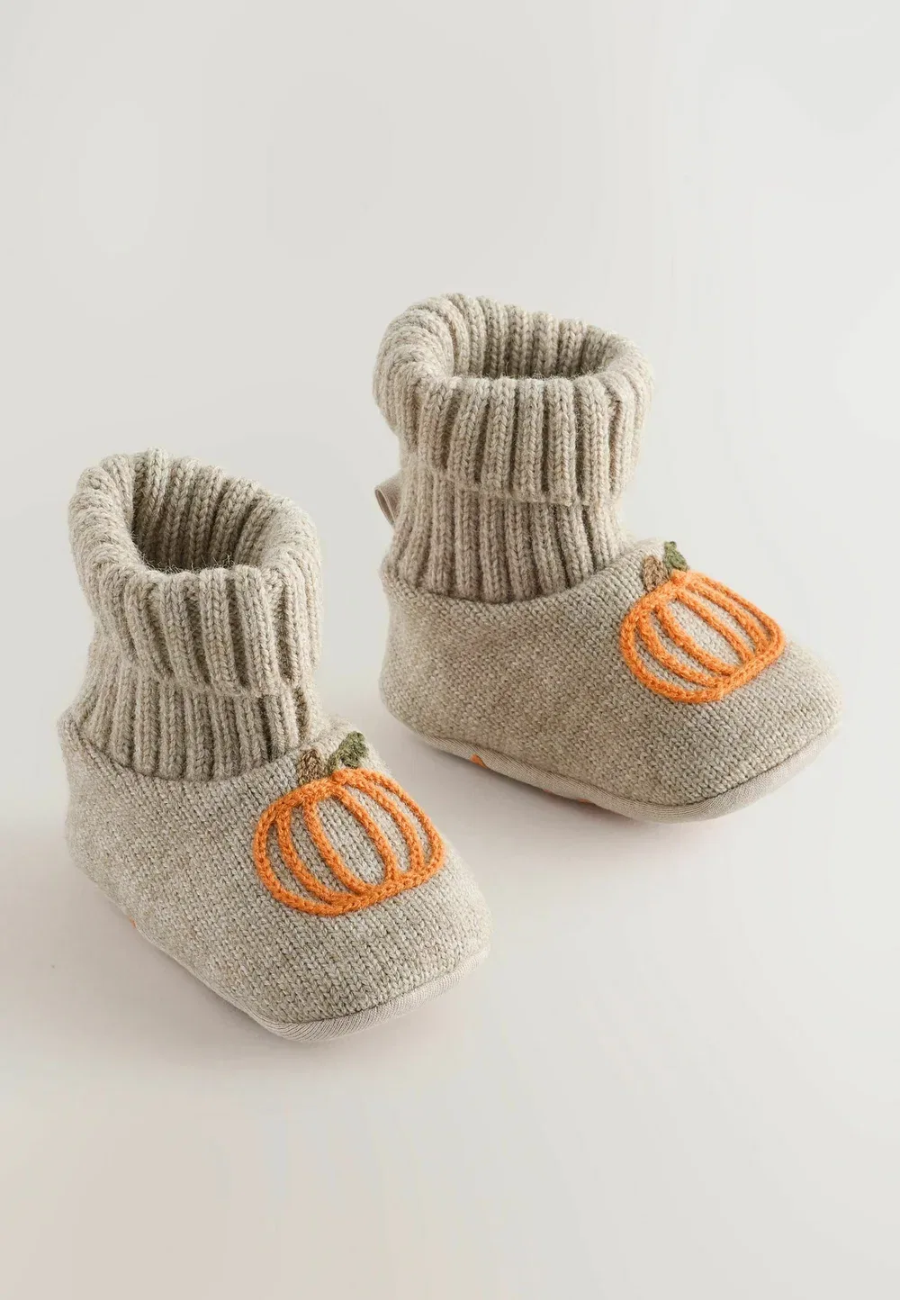 Стандартный крой - детские сапожки-ботиночки - детская обувь Next, Neutral Pumpkin — фото 2