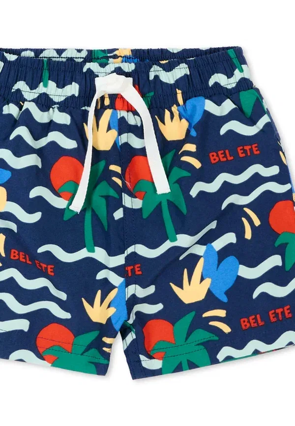 Шорты для плавания с принтом Swimming shorts Petit Bateau, синий — фото 3
