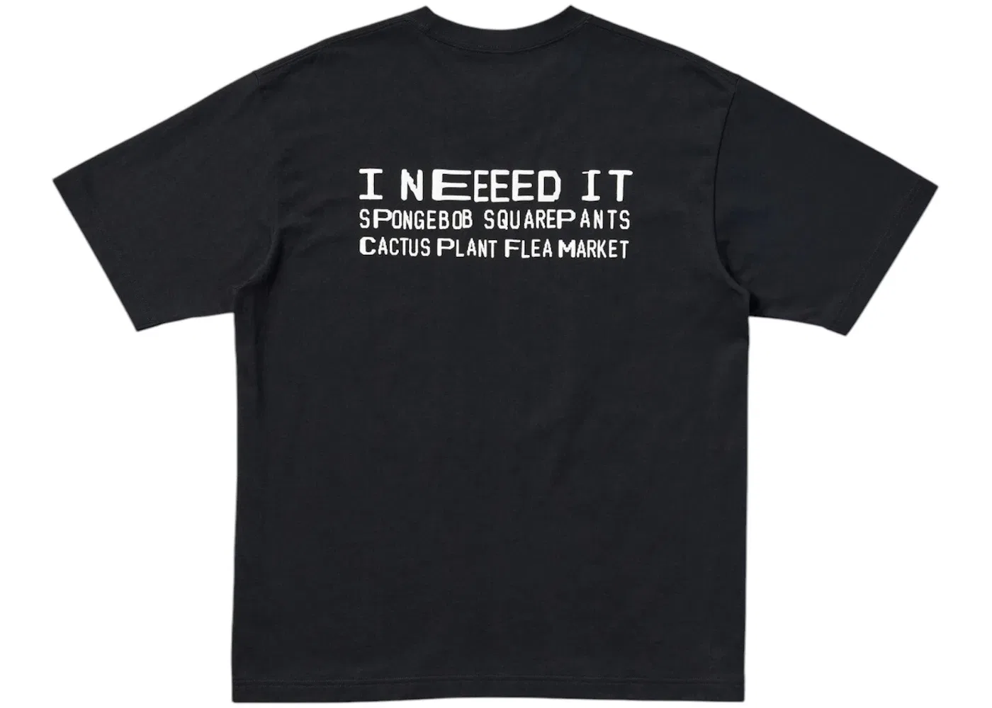 Мужская футболка с принтом Uniqlo x CPFM SpongeBob SquarePants UT Graphic T-Shirt, Black — фото 2