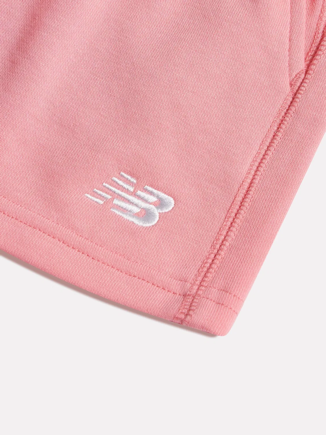 Шорты из французского трикотажа New Balance, розовые — фото 3