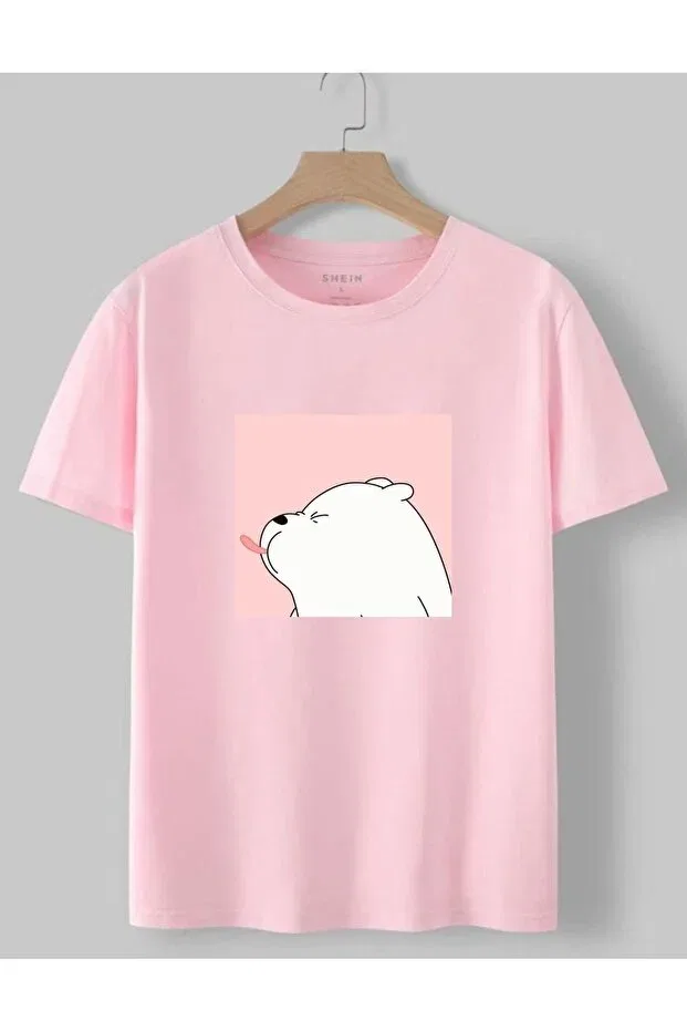 Детская футболка для мальчиков с принтом Polar Bear Revasser, Pink