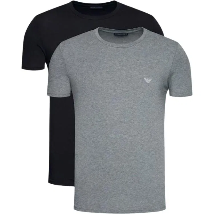 Мужской комплект футболок Emporio Armani, Gray/Black