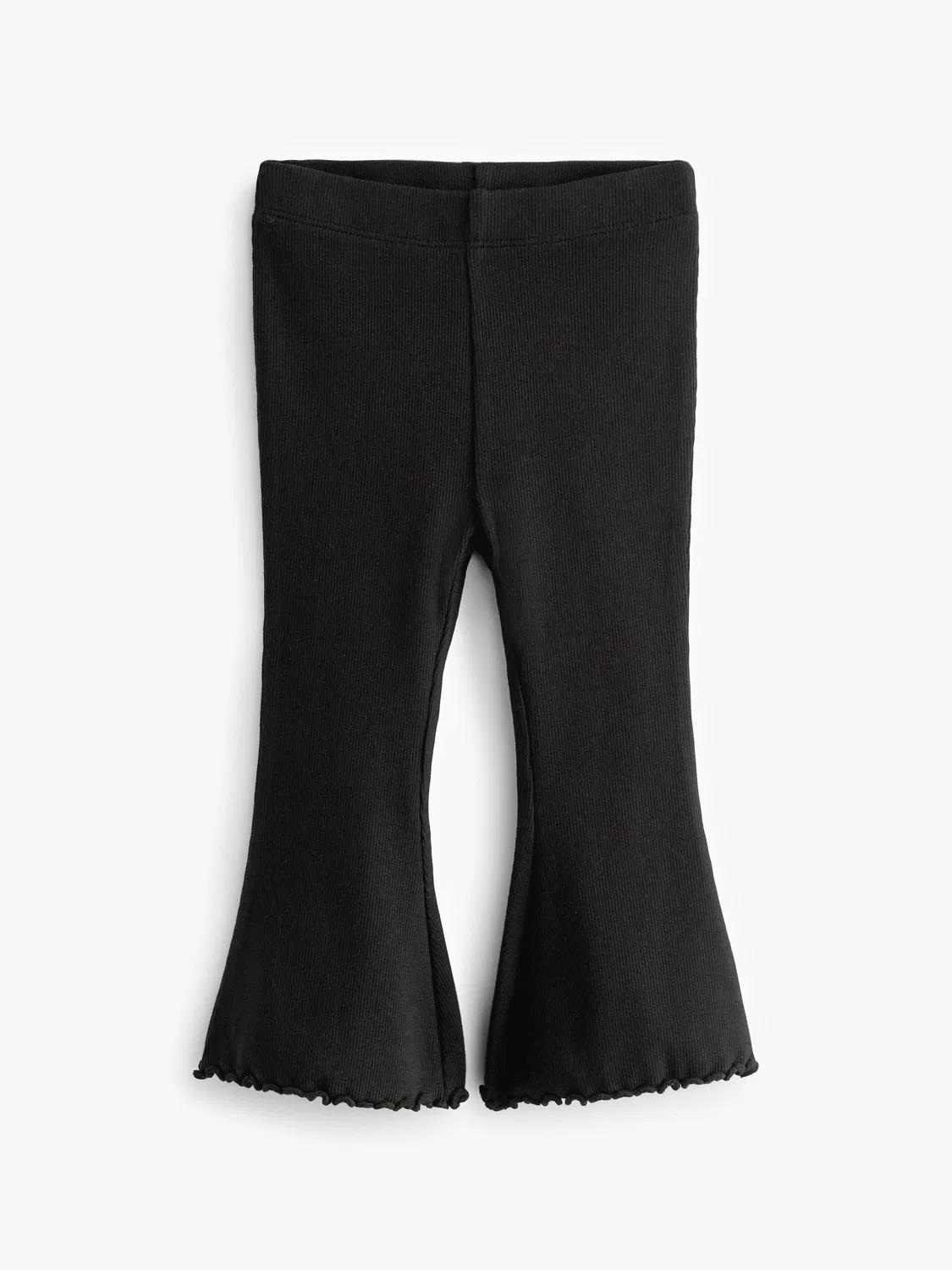 Леггинсы расклешенные Black Rib Flare Leggings Next, черный
