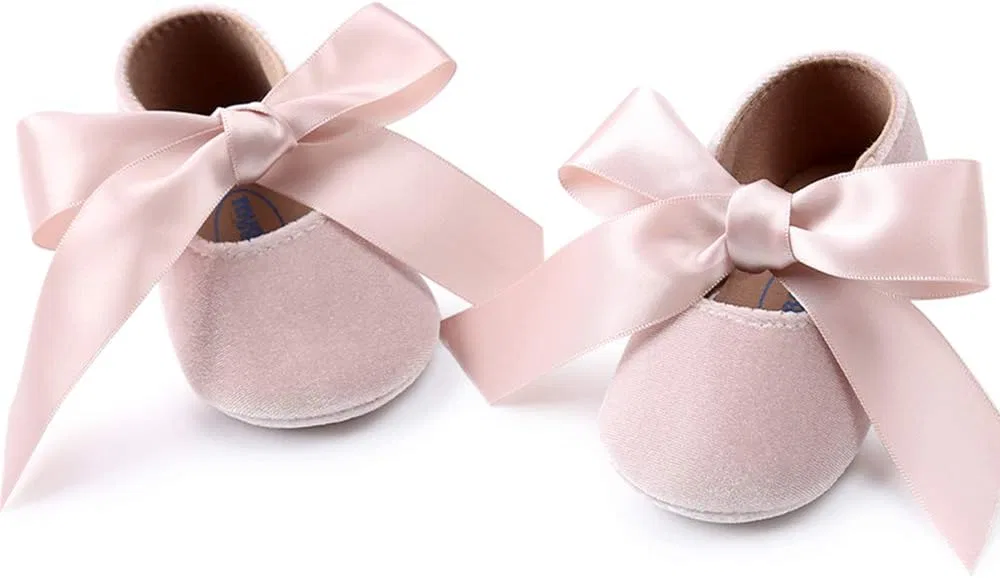 Детские туфли Мэри Джейн для девочек с бантом RVROVIC, Beige