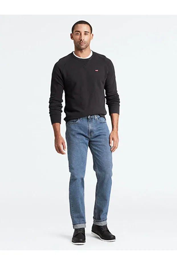 Мужские джинсы прямого кроя 514 Straight Men's Jean Trousers Stonewash Levi'S, Med Indigo - Flat Finish