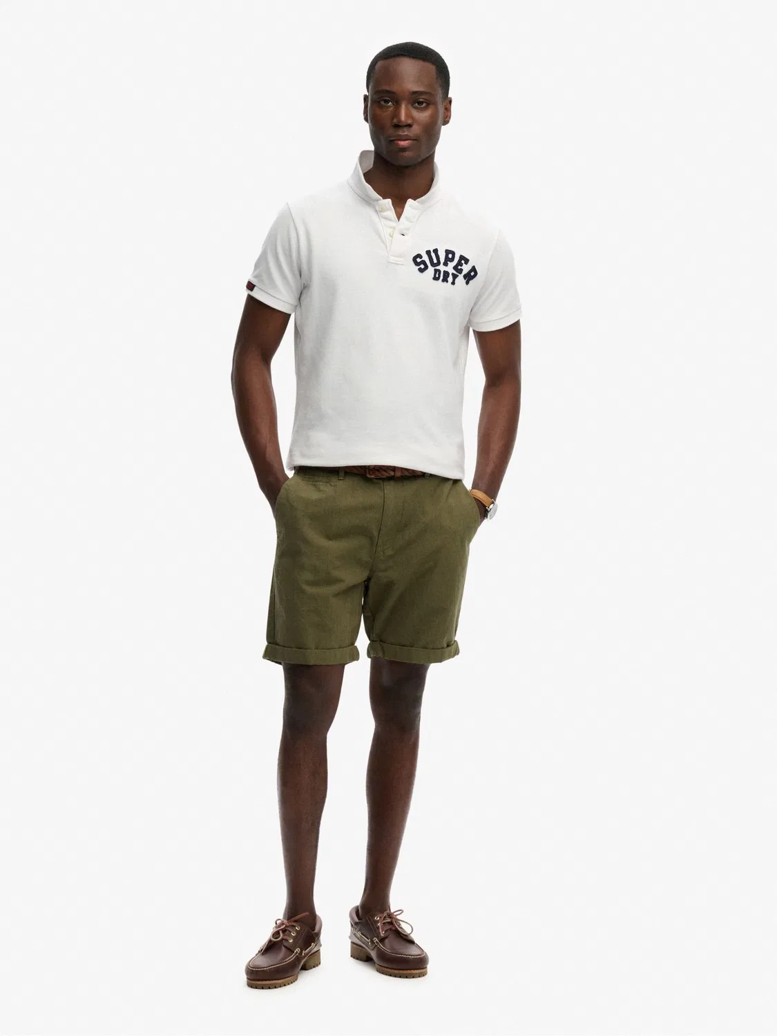 Шорты текстурированные Superdry Green — фото 3