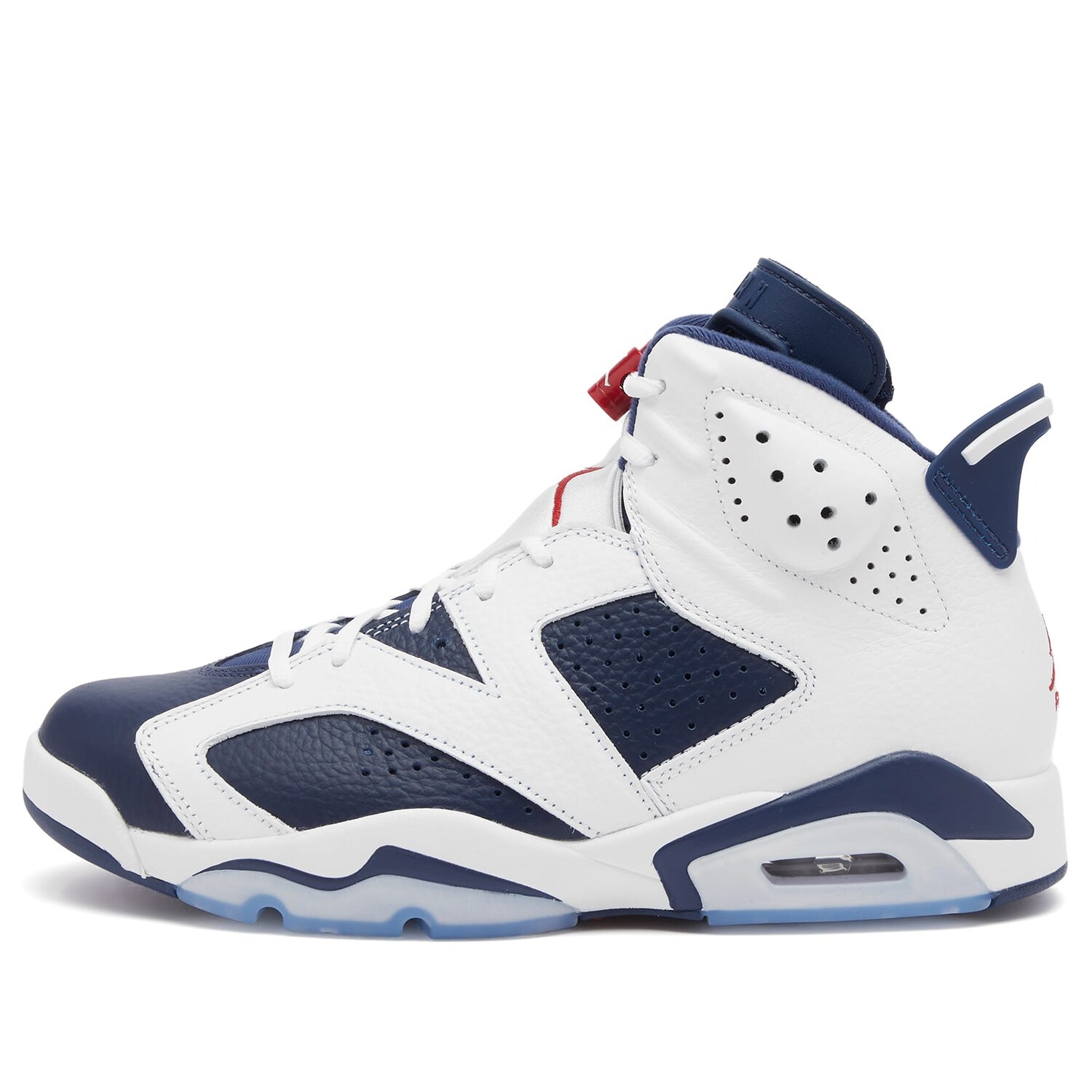 

Кроссовки Air Jordan 6 Retro Sneaker, цвет White, Red & Navy