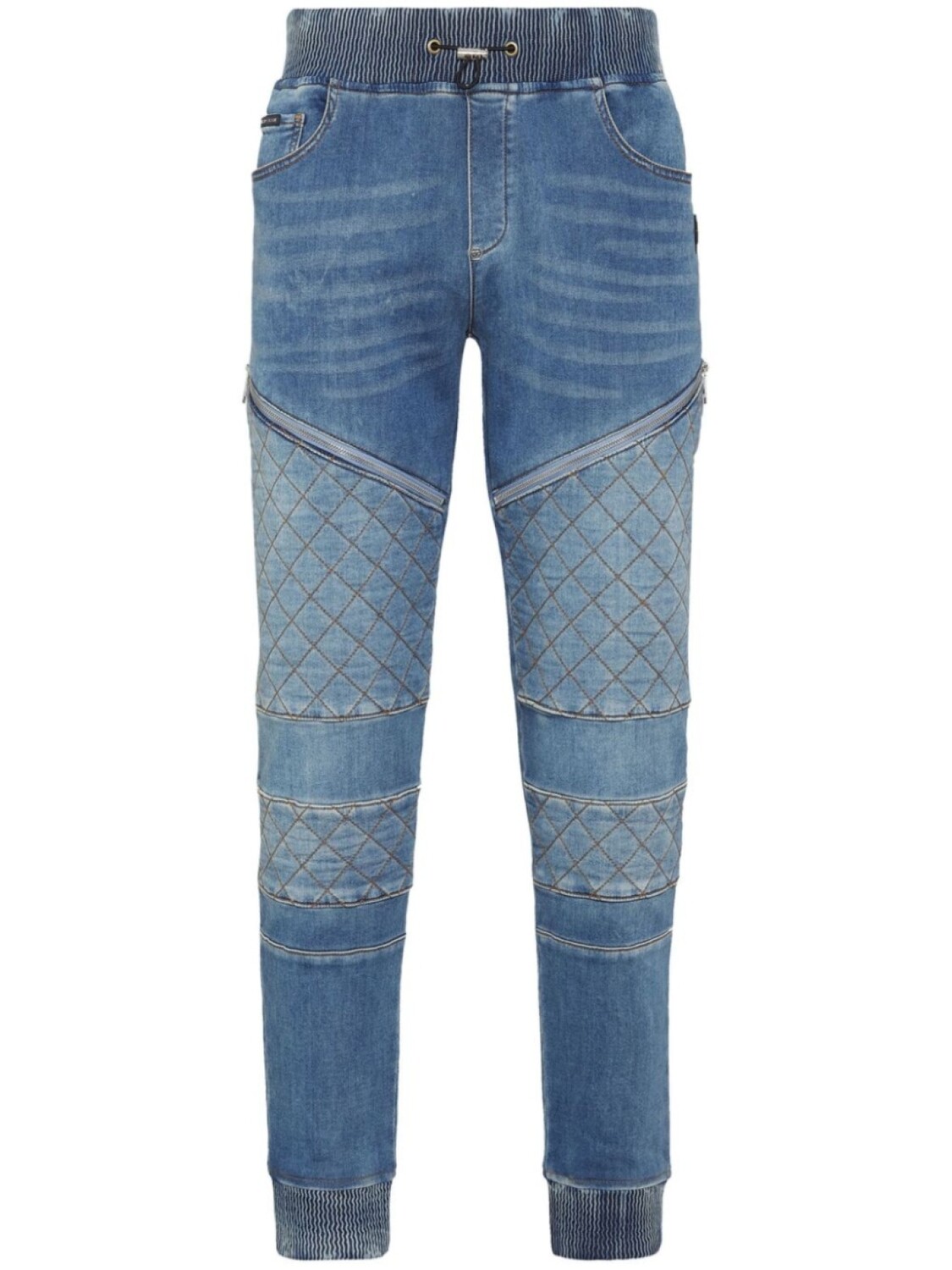 

Philipp Plein зауженные джинсы Jogging с логотипом, синий