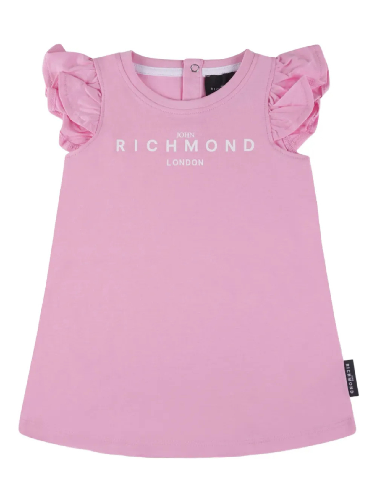 

Платье с логотипом John Richmond Junior, розовый