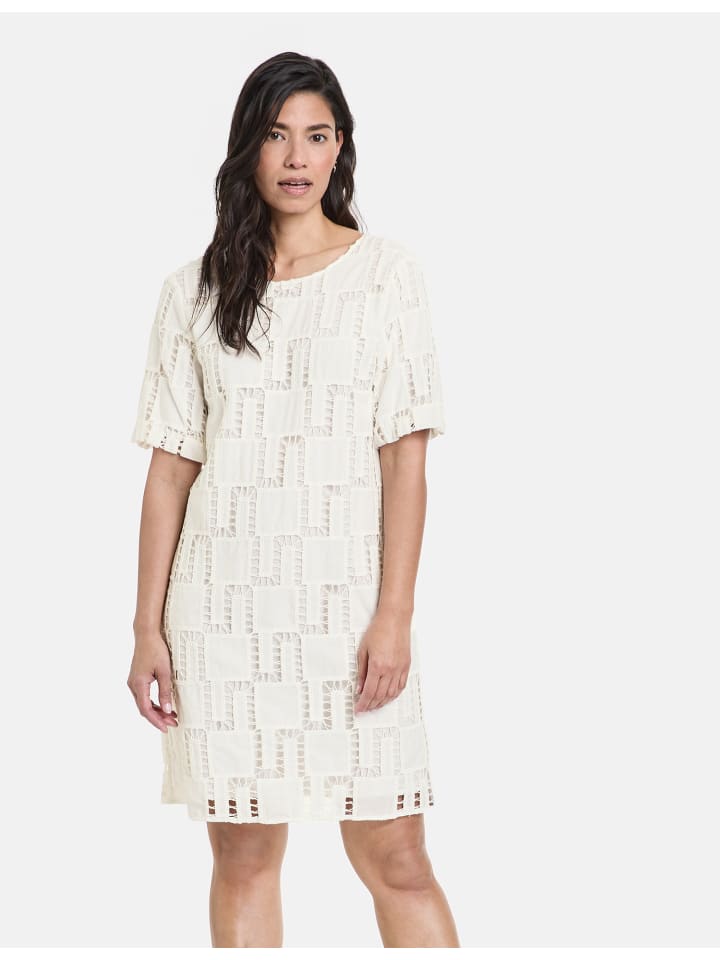 

Платье до колена Gerry Weber Kleid Gewebe, цвет Off-white