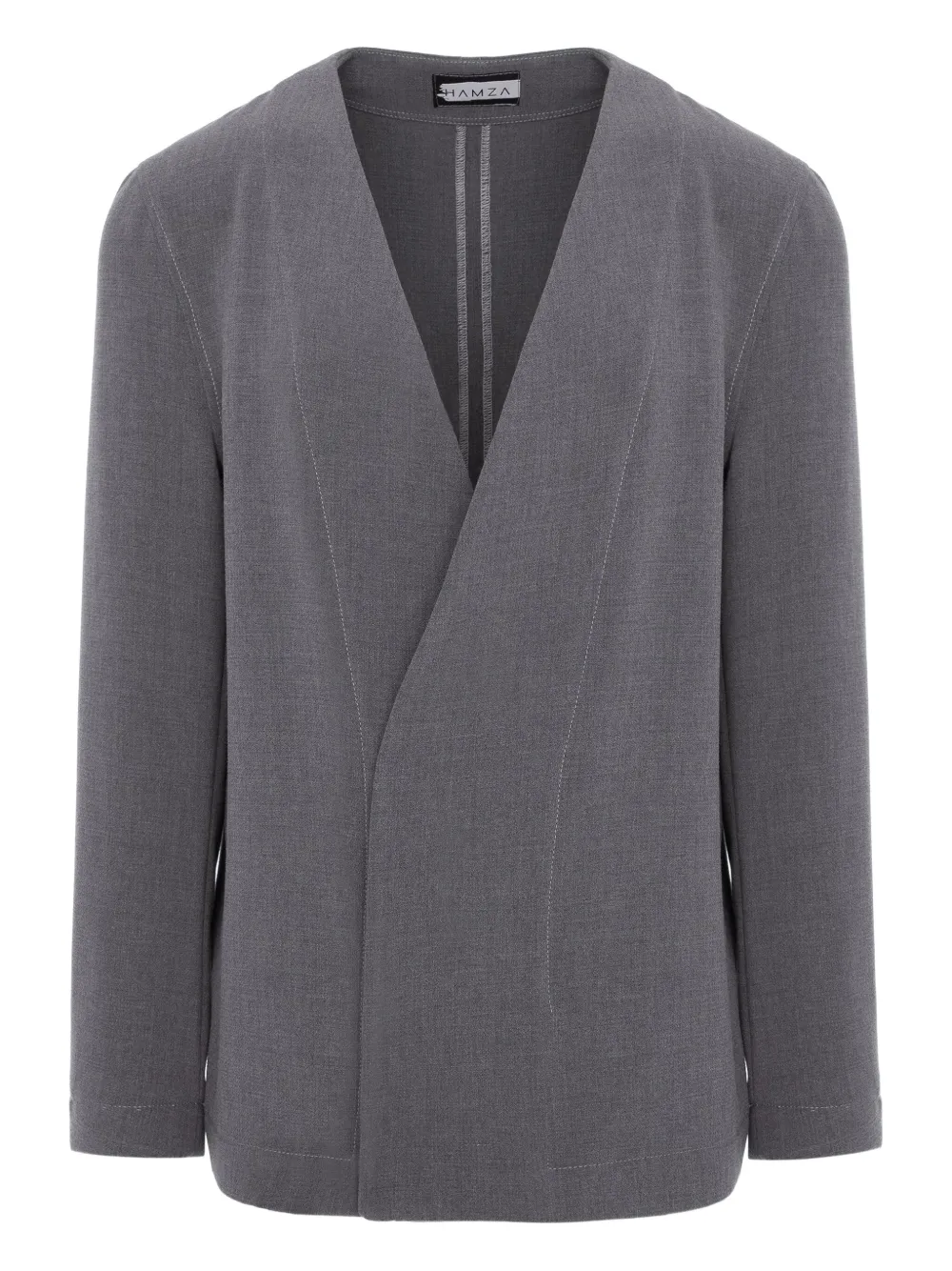 

Жакет с V-образным вырезом Hamza, серый