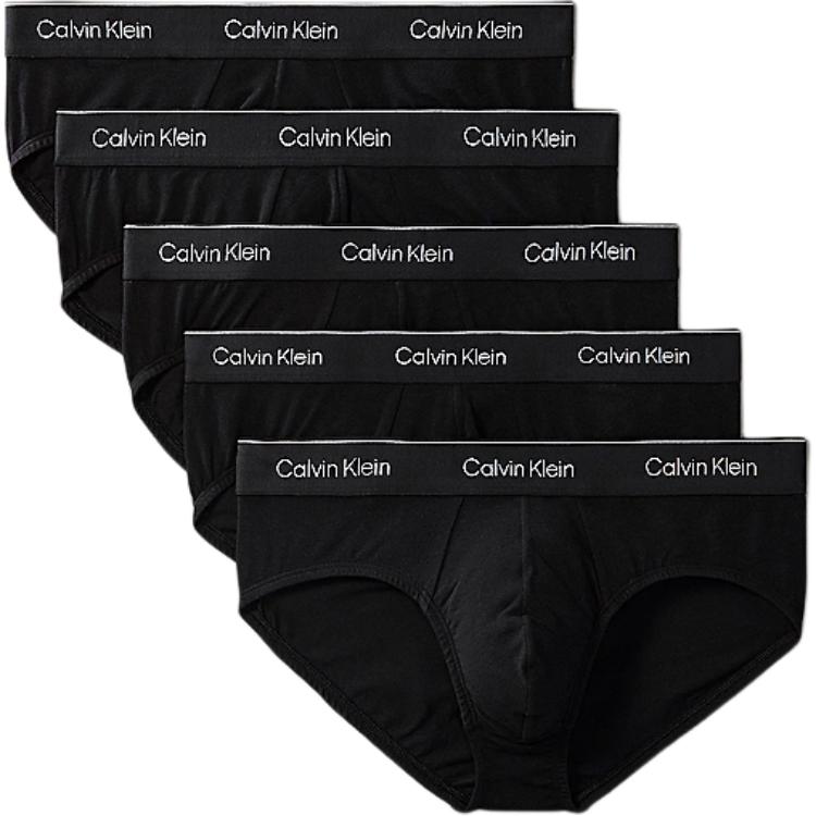 

Трусы с логотипом на поясе (набор из трех) Calvin Klein, 5 pack (черный)