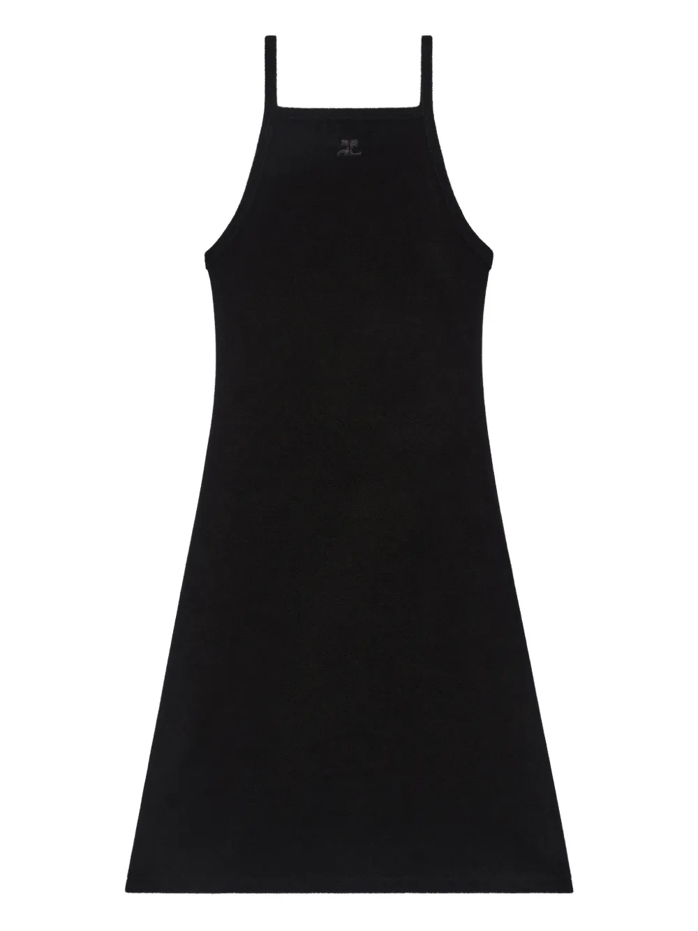 

Платье мини с логотипом Courreges, черный