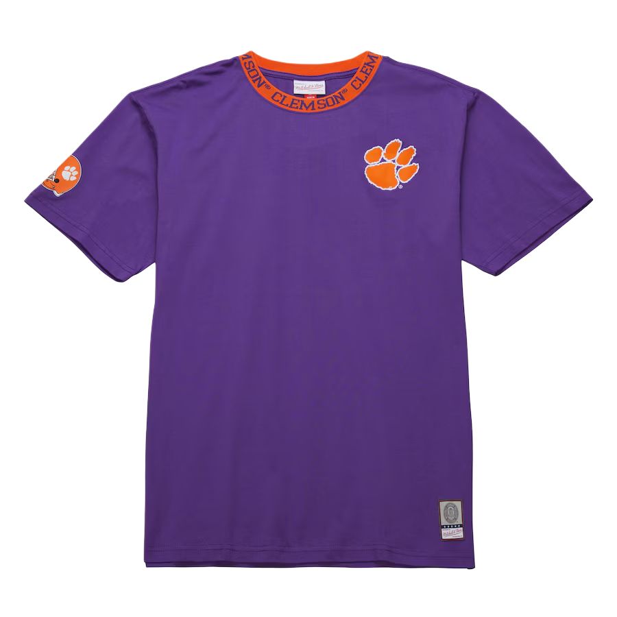 

Mitchell Ness Футболка Mitchell & Ness x NCAA Clemson Tigers Jacquard Ringer мужская purple, Фиолетовый, Mitchell Ness Футболка Mitchell & Ness x NCAA Clemson Tigers Jacquard Ringer мужская purple