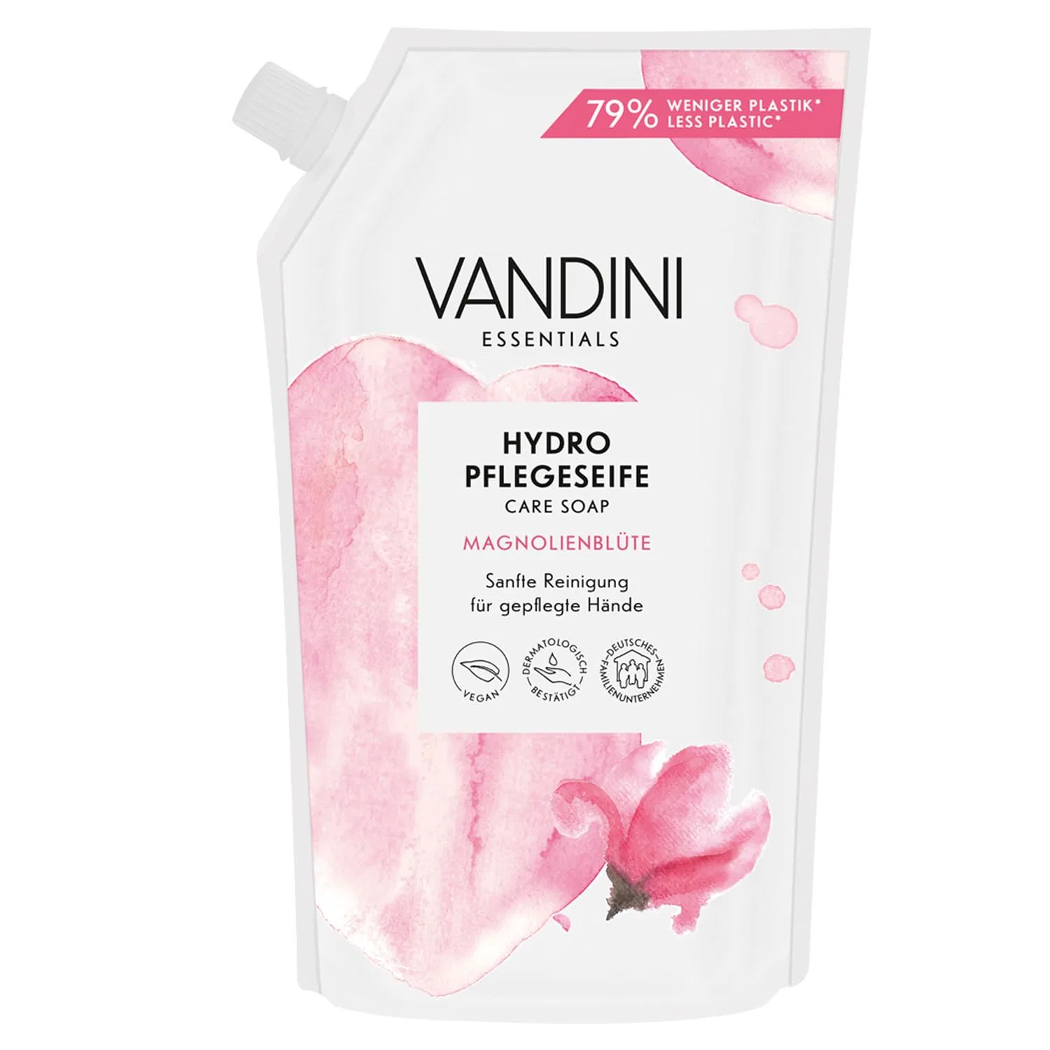 Запасной блок жидкого мыла VANDINI Hydro с ароматом магнолии, 500 мл Vandini, Refill Bag
