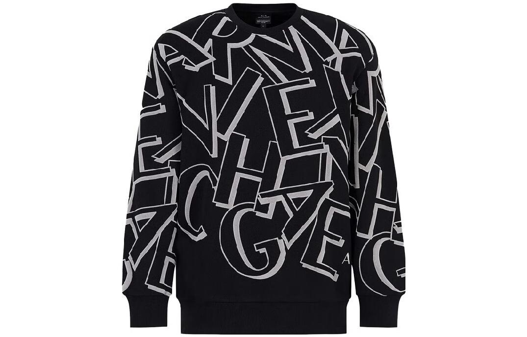 

Футболка без капюшона FW23 ARMANI EXCHANGE, черная
