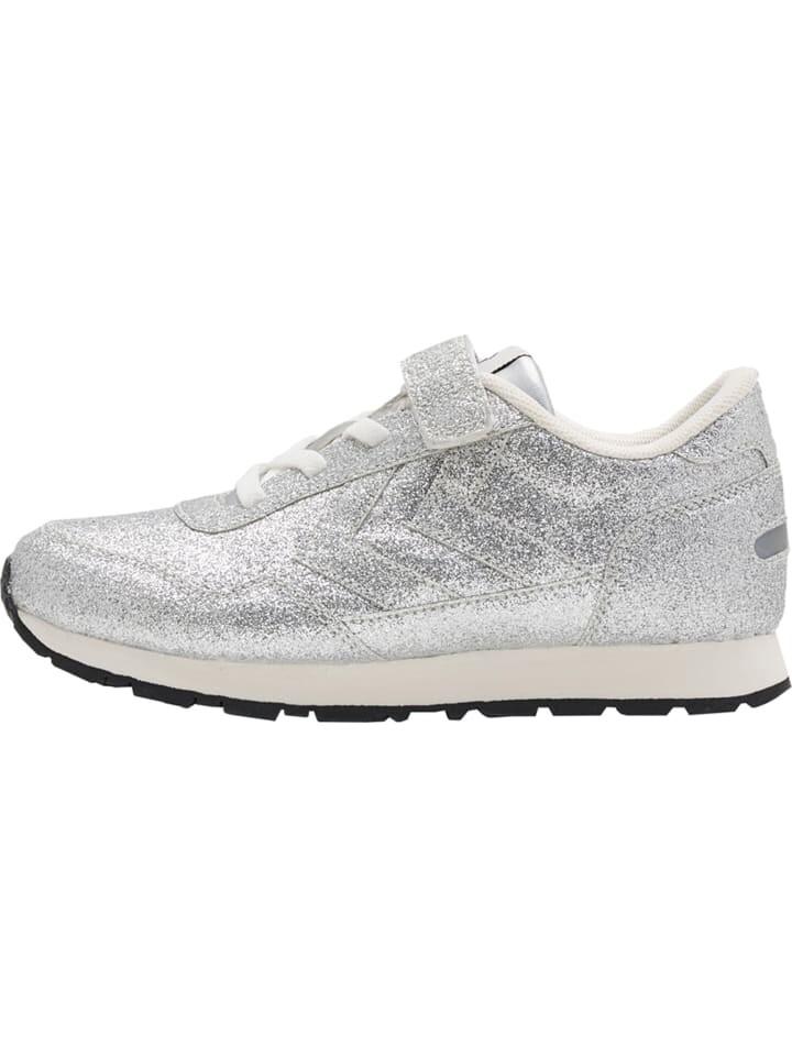 

Низкие кроссовки Hummel Elastische Schnürsenkel Low Reflex Glitter Mädchen, серебряный
